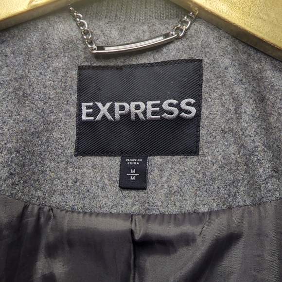 Express Wool Blend Stadium Coat - Picture 3 of 8